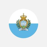 Country San Marino. San Marino flag. Vector illustration.
