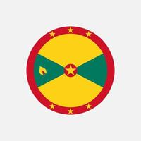 Country Grenada. Grenada flag. Vector illustration.