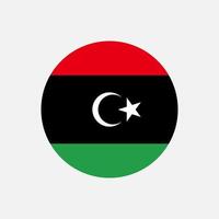 Country Libya. Libya flag. Vector illustration.