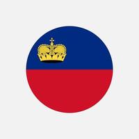 Country Liechtenstein. Liechtenstein flag. Vector illustration.