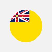 Country Niue. Niue flag. Vector illustration.