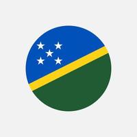 Country Solomon Islands. Solomon Islands flag. Vector illustration.