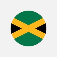 país jamaica. bandera jamaicana. ilustración vectorial vector