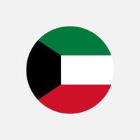 Country Kuwait. Kuwait flag. Vector illustration.