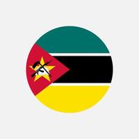 Country Mozambique. Mozambique flag. Vector illustration.