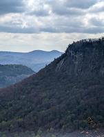 vista panorámica de la montaña del bosque nacional de nantahala en carolina del norte foto