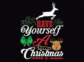 Christmas t-shirt design vector