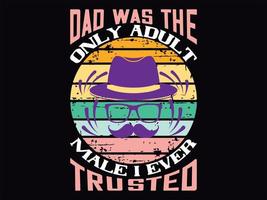 Dad t-shirt design vector file