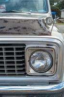 rusting ald classic truck at classic car show photo