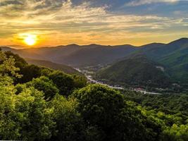 hermoso paisaje natural en maggie valley carolina del norte foto