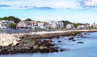 escenas de playas costeras en narragansett rhode island foto