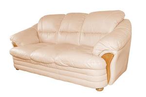 Luxury leather sofa. photo