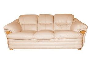 Luxury leather sofa. photo