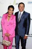 LOS ANGELES  AUG 20 - Frances Robinson, Smokey Robinson at the 21st Annual Harold and Carole Pump Foundation Gala at the Beverly Hilton Hotel on August 20, 2021 in Beverly Hills, CA photo
