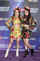LOS ANGELES   APR 11 - Maria Teresa Eguino, Maria Isabel Eguino, Las Marias at the American Song Contest Week 4 Red Carpet at Universal Studios on April 11, 2022 in Los Angeles, CA photo