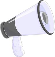 A simple megaphone on white background vector