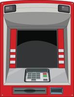 ATM machine isolated on white background vector