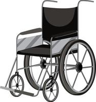 Isolated manual wheelchair on white background vector
