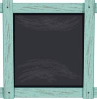 Blackboard with pastel wood frame vector