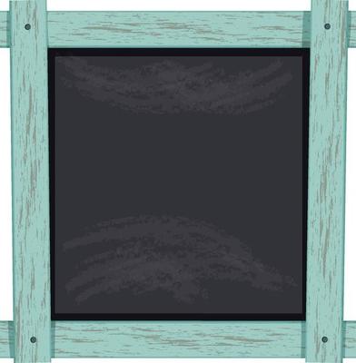 Blackboard with pastel wood frame