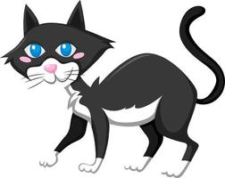 gato felino en estilo de dibujos animados vector