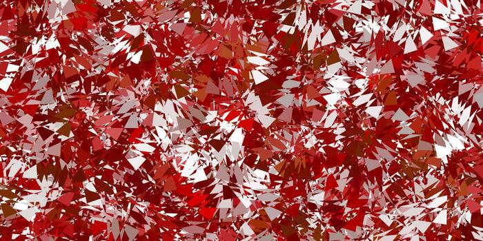 plantilla de vector marrón claro con formas triangulares.