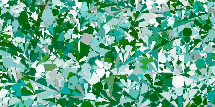 Light Green vector background with triangles.