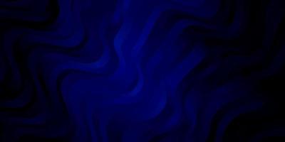 textura de vector azul oscuro con líneas torcidas.