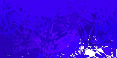 Dark Purple vector background with triangles.