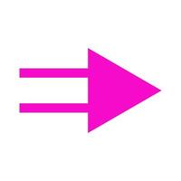 Arrow illustrated on white background vector
