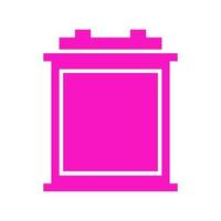 Car battery illustrated on a white background vector