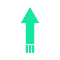 Arrow illustrated on white background vector