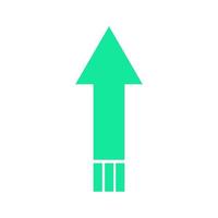 Arrow illustrated on white background vector