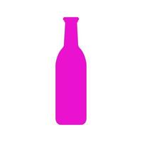 Wine bottle illustrated on a white background vector