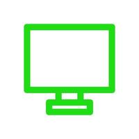 Computer monitor illustrated on a white background vector