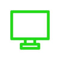 Computer monitor illustrated on a white background vector