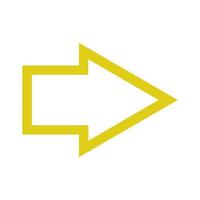 Arrow illustrated on white background vector