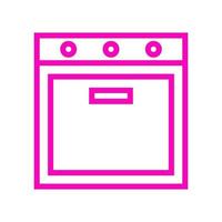 Microwave oven illustrated on a white background vector