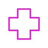 Medical cross illustrated on a white background vector