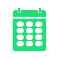 Calendar illustrated on white background vector