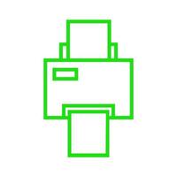 Printer illustrated on a white background vector