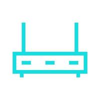 Router illustrated on a white background vector