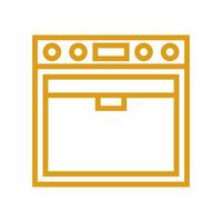 Oven illustrated on a white background vector