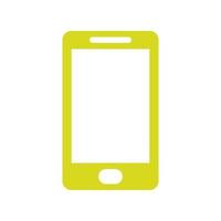 Smartphone illustrated on a white background vector