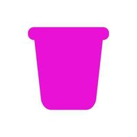 Bucket illustrated on a white background vector