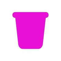 Bucket illustrated on a white background vector