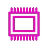 Microchip illustrated on a white background vector