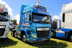 Whitchurch in Shropshire in June 2022. A view of some Trucks at a Truck show photo