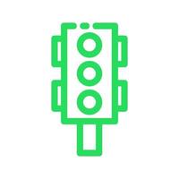 Traffic light illustrated on a white background vector