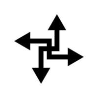 Arrow illustrated on white background vector